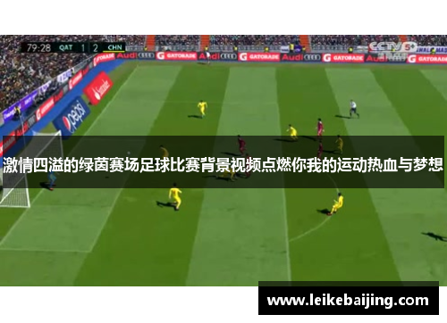 激情四溢的绿茵赛场足球比赛背景视频点燃你我的运动热血与梦想